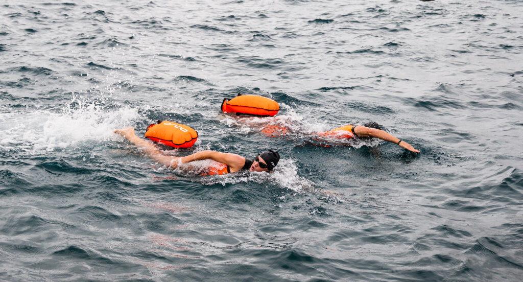 Entrenadora de natación en mar abierto en Valencia