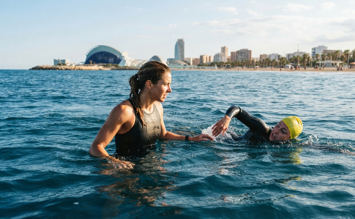 Entrenadora de natación en mar abierto en Valencia profesional