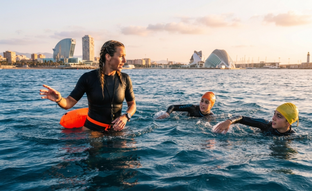 Entrenadora de natación en mar abierto en Valencia profesional